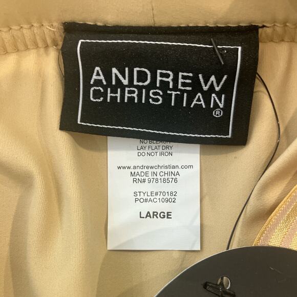 Andrew Christian Belt Bikini Tan Large - Picture 7 of 8
